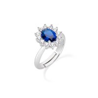 Ring Amen Woman Lady in Silver Zirconia ANLDGBBBL2 - ANLDGBBBL2